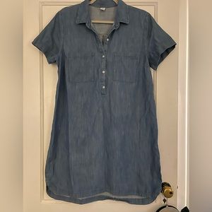 Old Navy short sleeve denim dress size large